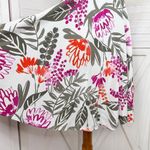 Old Navy  Tropical Floral Print Cami Sundress Fit Flare White‎ Pink Small Photo 5