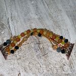 Francesca’s beaded Apple Watch bracelet band multi color rose gold 42/44mm Pink Photo 2