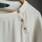 Lauren Ralph Lauren Long Sleeve Shirt Size XL White Photo 4