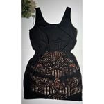 Bebe Black Sleeveless Dress With Copper Sequins Size Small Photo 5