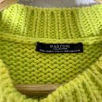 Parfois Lime Green Cream Stripe Sleeveless Crop Sweater‎ Size Small Photo 2
