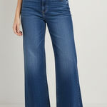 American Eagle Dreamy Drape Low Rise‎ Baggy Flare Jeans 16 Long Light Wash Y2K Blue Size 16P Photo 0