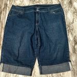 Baccini Blue Denim Jean Cuffed Pedal Pushers Summer Fun Baggy Style Comfy Play Photo 9