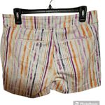 Isaac Mizrahi  watercolor pastel striped print shorts Size 6 Photo 1