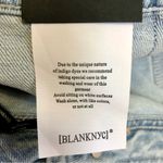 BLANK NYC NWT Wake Up Call Stretchy Denim Mini Dress Cut Out Light Wash sz Large Photo 11