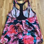 Lululemon  Floral Racerback Tank Top Pink Roses – Size Approx S Photo 3