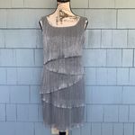 Connected Apparel Petite Silver Shift Dress Photo 1