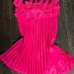 Commence Commense Mesh Rosette Tube Pleat Short Dress Photo 1