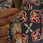 Loft  Medallion Dress Women’s Small Navy Pink V Neck Wedding Guest Date Spring Photo 5