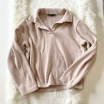 ZARA Tan Collared Pullover Top Size M Photo 0