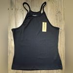 Nobull NWT  Women’s Ribbed Halter Tank - XXL - Black Photo 1