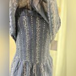 Japna  Wide Leg Romper Floral Wide Leg Strapless Smocked Jumpsuit Women's XS NWT Photo 3