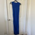 Athleta  Caspian Blue Ribbed Henley Maxi Dress XSize Small Sleeveless Photo 3