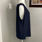 Tommy Hilfiger  Sleeveless Blouse with White Peep Toe Accent Size XL Photo 2