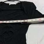 ASTR  the Label Black Cinched Cut out long sleeve bodysuit size medium Photo 8