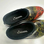 Sloggers  Womens Garden Clogs Size 6 Waterproof Shoes Blue Flowers‎ Made in USA Photo 5
