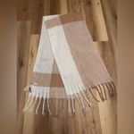 Charlie Paige NWT Neutral Plaid Scarf 🧣 Photo 4