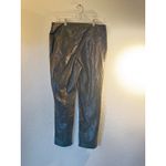 Chico’s Faux Leather Coated Pants Black Petite 1P (US 8P) Size 8 Photo 1