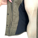 S13/NYC Trapper Vest w Detachable Faux Fur Hood Olive Green Size Small Photo 11