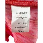 Pomander Place Dress XXL Pink Red Tiered Long Sleeve‎ V Neck Casual Photo 6