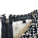 Katharine Kidd Black Tweed Houndstooth Plaid Faux Fur Trim Top Women’s Size 6 Photo 1