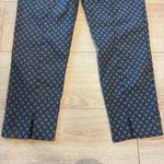 St. John  Women’s Blue Gray Diamond Printed Side Zip Ankle Pants Size 4 Photo 6