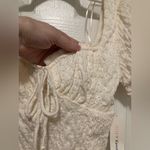 Urban Romantics  New Cream Eyelet Milk Maid Crop Top Photo 4