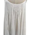 Hanro Juliet Babydoll Nightgown Tank Pintuck Pleated‎ Cotton White Size Small Photo 4