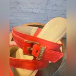 Kenneth Cole  Julianna Asymmetrical Sandals, size 8.5, Red/Orange Photo 9