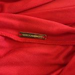 Rebecca Minkoff  Silk Red Midi Dress Flowy Shoulder Sexy Valentines Slip Date Photo 2