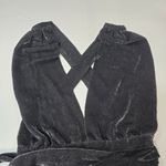 superdown Priya Cross Back Bodysuit in Black Metallic Photo 3