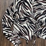 Dynamite  Zebra Sheer Blouse Photo 1