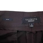 Talbots  Womens Heritage Pants Size 6 Wool Blend Brown Stretch‎ Flat Front 29X32 Photo 3