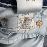 MOTHER Insider Crop Step Fray Jeans Not Rough Enough Wash Stretch Denim Size 25 Blue Photo 9