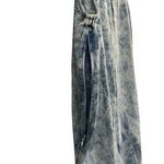 NWT Thread & Supply Acid Wash Carmel Midi Spaghetti Strap Slip Dress Medium Blue Photo 2