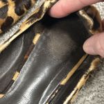 Tory Burch  Reva Ballet Flats Womens 7 Shoes Black Brown Calf Hair Leopard Photo 6