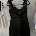 Lucy in the Sky  black satin dress with bow straps  Photo 0