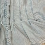 White House | Black Market  Denim Peplum Corset Style Tank Top I46 Photo 6