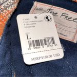 Free People NEW  Navy Tobacco Ombre Plaid Anneli Button Down Shacket Top Photo 12