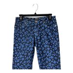 Kate Spade  Jeans Women 28 Blue Indigo Cheetah Print‎ Play Hooky Skinny Animal Photo 3
