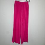 Boutique Hot Pink Linen Pull On Elastic Waist Pants Sz Small Photo 1