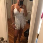 Solaris White Lace Romper Photo 2