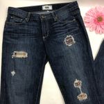 Paige  Jimmy Jimmy Skinny Distressed Patchwork Plaid Jeans Photo 4