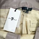 7 For All Mankind NWT  Vegan Faux Leather Pants Wide Leg Ankle High Rise Size L Photo 12