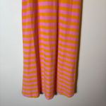 ZARA ‎ Women's Maxi Dress Striped Sleeveless Orange Pink Tie Back Size Small Photo 2