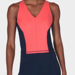 Sweaty Betty Power Racerback Bra Tank Top - Coral/Navy, Size Small, NWT Photo 0