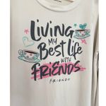 Friends TV Show Long Sleeve Sleep Shirt Top Living My Best Life M Tan Size M Photo 1