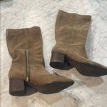 Lucky Brand sz 8 Tan Suede leather Boots javieri style Photo 2