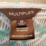 Multiples {M}  Swim Cover Women's White Teal Photo 6