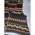 Hunt Club Women's  Green Multi-color Fair Isle Knit Vest 18W Photo 1